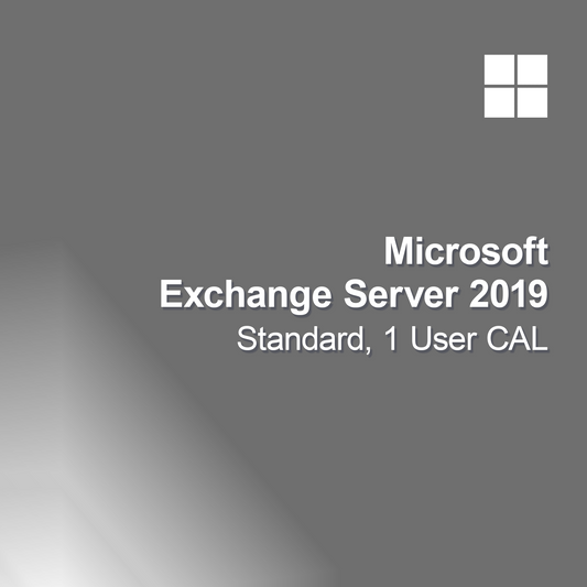 Microsoft Exchange Server 2019 Standard, 1 Kullanıcı CAL