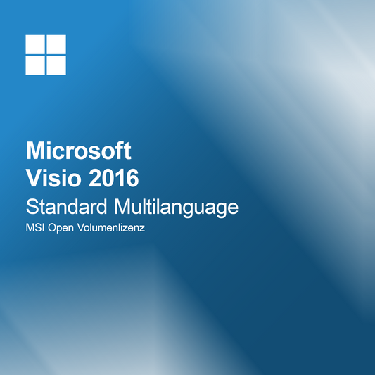 Microsoft Visio 2016 Standard Çok Dilli MSI Açık Toplu Lisans
