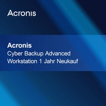 Acronis Cyber Backup Gelişmiş İş İstasyonu