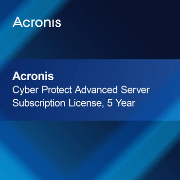 Acronis Cyber Protect Advanced Sunucu Abonelik Lisansı, 5 Yıl