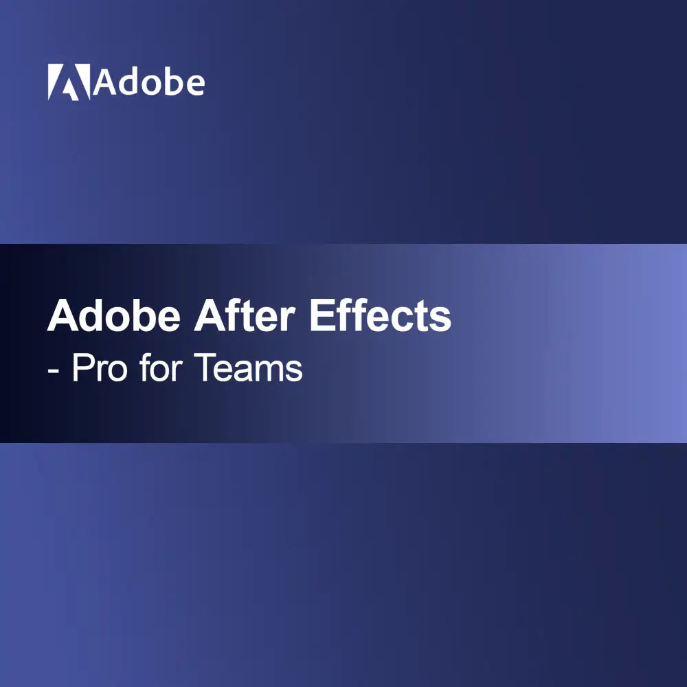 Adobe After Effects - Takımlar için Pro
