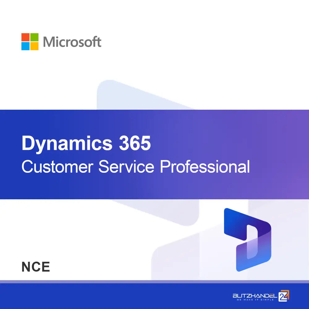 Dynamics 365 Müşteri Hizmetleri Profesyonel (NCE)