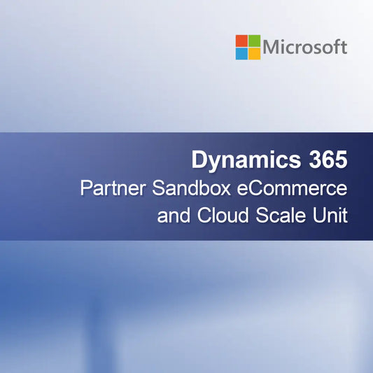 Dynamics 365 Partner Sandbox eTicaret ve Bulut Ölçek Birimi