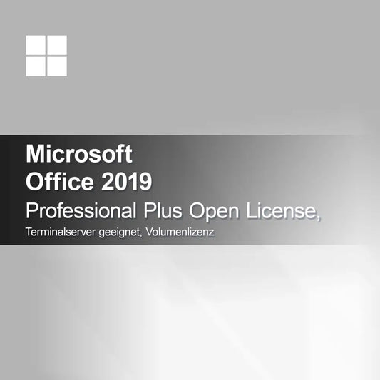 Microsoft Office 2019 Professional Plus Açık Lisans, Terminal Sunucu Uyumlu, Toplu Lisans