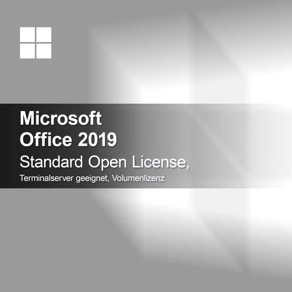 Microsoft Office 2019 Standard Open Lisans, Terminalserver uyumlu, Toplu lisans