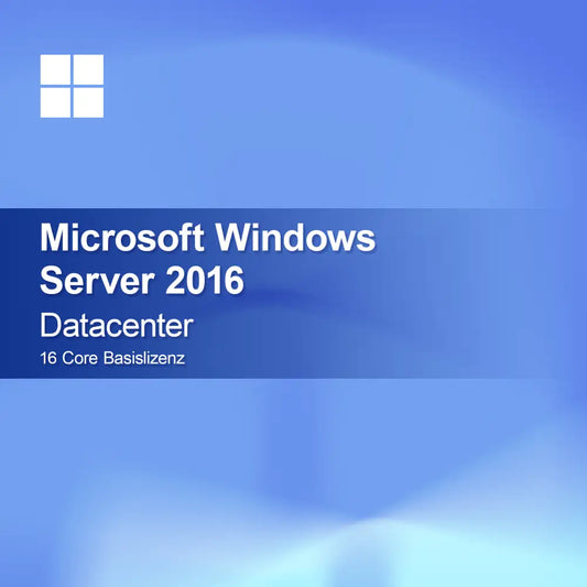Microsoft Windows Server 2016 Datacenter 16 Çekirdek Temel Lisans