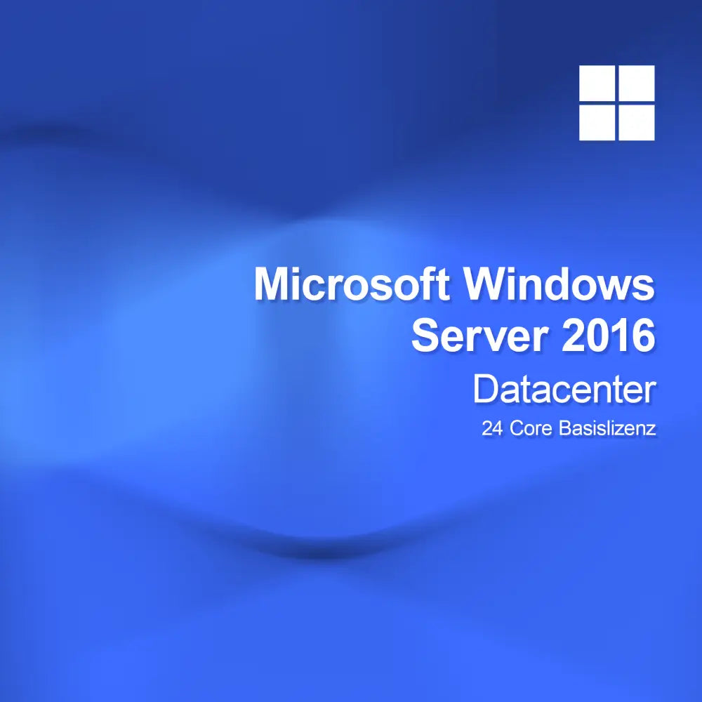 Microsoft Windows Server 2016 Datacenter 24 Çekirdek Temel Lisans