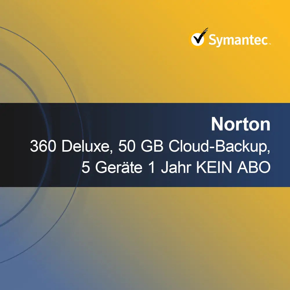 Norton 360 Deluxe, 50 GB Bulut Yedekleme, 5 Cihaz 1 Yıl ABONELİK YOK