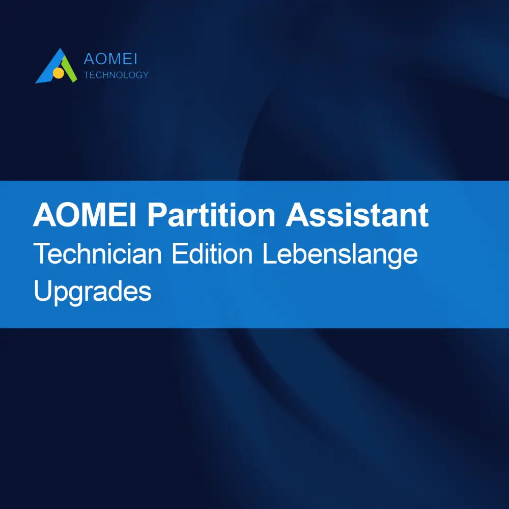 AOMEI Partition Assistant Technician Sürümü Ömür Boyu Güncellemeler