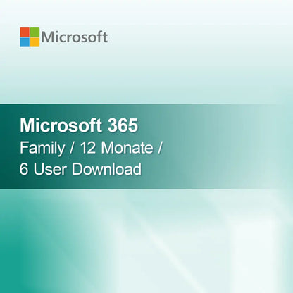 Microsoft 365 Family / 12 Ay / 6 Kullanıcı İndirimi