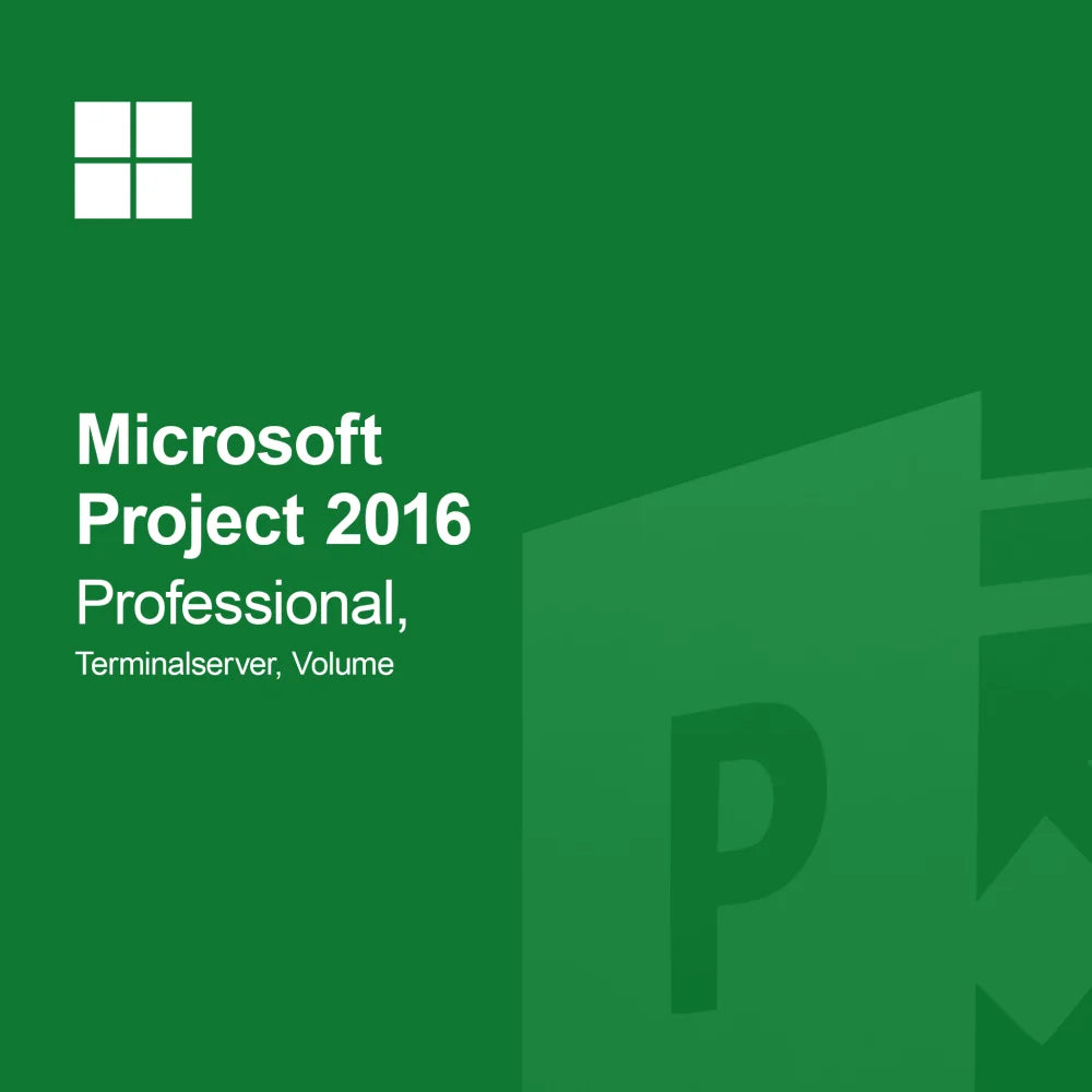 Microsoft Project 2016 Professional, Terminalserver, Toplu Lisans