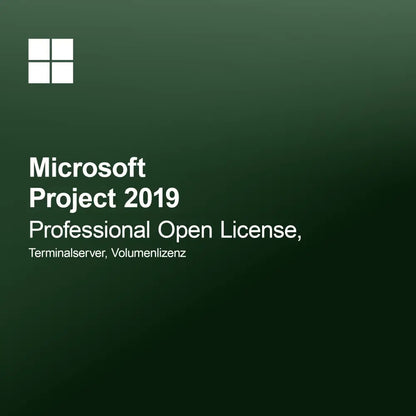 Microsoft Project 2019 Professional Açık Lisans, Terminal Sunucu, Toplu Lisans