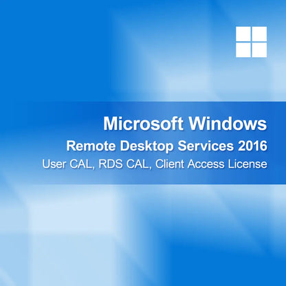 Microsoft Windows Uzaktan Masaüstü Hizmetleri 2016 Kullanıcı CAL, RDS CAL, İstemci Erişim Lisansı