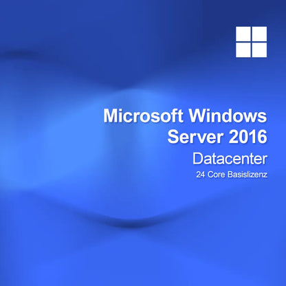 Microsoft Windows Server 2016 Datacenter 24 Çekirdek Temel Lisans
