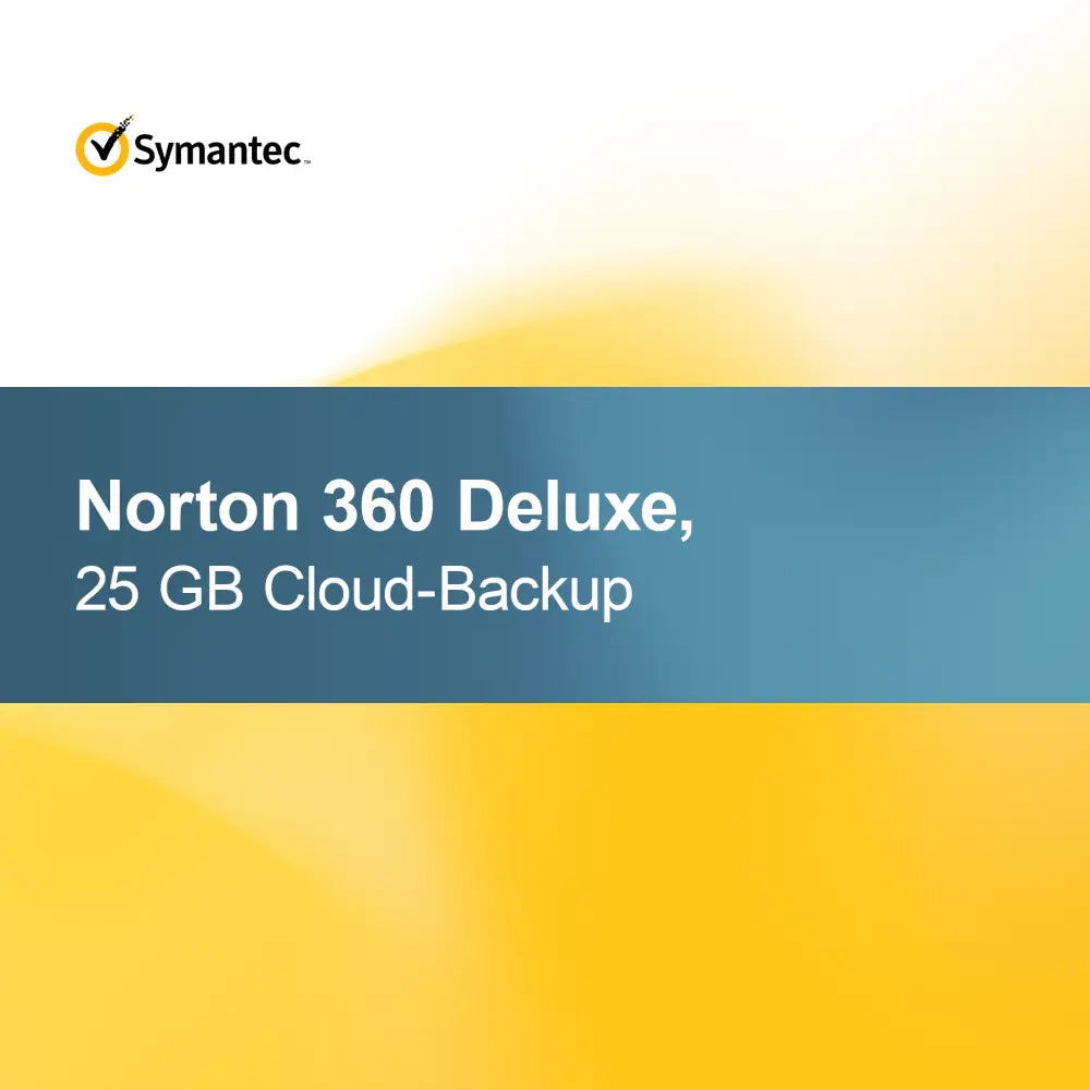 Norton 360 Deluxe, 25 GB Bulut Yedekleme