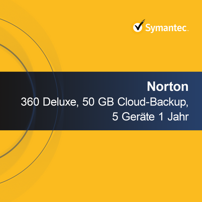 Norton 360 Deluxe, 50 GB Bulut Yedekleme, 5 Cihaz 1 Yıl