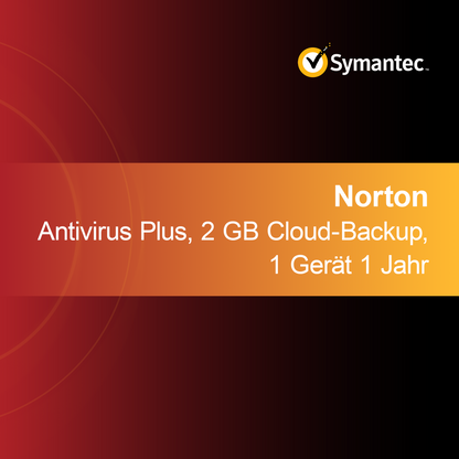 Norton Antivirus Plus, 2 GB Bulut Yedekleme, 1 Cihaz 1 Yıl