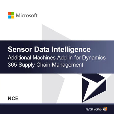 Dynamics 365 Tedarik Zinciri Yönetimi (NCE) için Sensör Veri Zekası Ek Makine Eklentisi