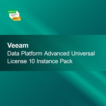 Veeam Data Platform Gelişmiş Evrensel Lisans 10 Örnek Paketi